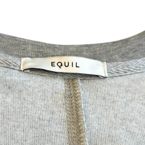 Equil x Lane Crawford Grey Terry Midi Dress Comfy Stretch Size Medium Women's - Picture 12 of 12